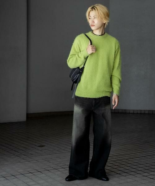 SENSE OF PLACE by URBAN RESEARCH / センスオブプレイス バイ アーバンリサーチ ニット・セーター | 『洗濯可』ソフトシャギークルーネックニット | 詳細4