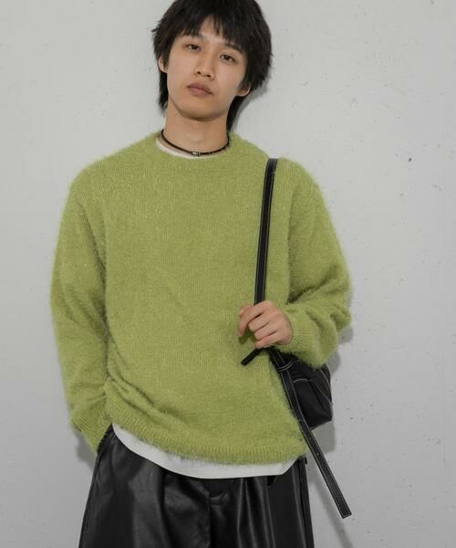 SENSE OF PLACE by URBAN RESEARCH / センスオブプレイス バイ アーバンリサーチ ニット・セーター | 『洗濯可』ソフトシャギークルーネックニット | 詳細8