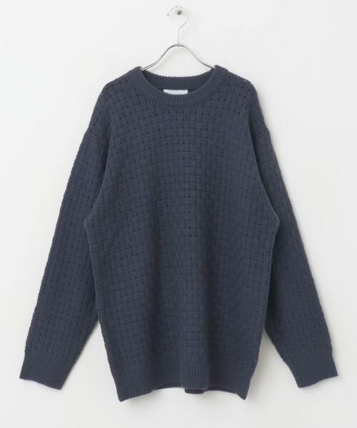 SENSE OF PLACE by URBAN RESEARCH / センスオブプレイス バイ アーバンリサーチ ニット・セーター | クロス編みシアークルーネックニット | 詳細9