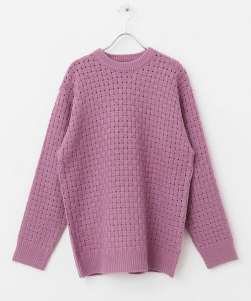 SENSE OF PLACE by URBAN RESEARCH / センスオブプレイス バイ アーバンリサーチ ニット・セーター | クロス編みシアークルーネックニット | 詳細20