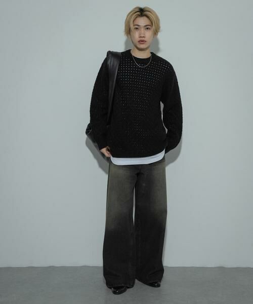 SENSE OF PLACE by URBAN RESEARCH / センスオブプレイス バイ アーバンリサーチ ニット・セーター | クロス編みシアークルーネックニット | 詳細29