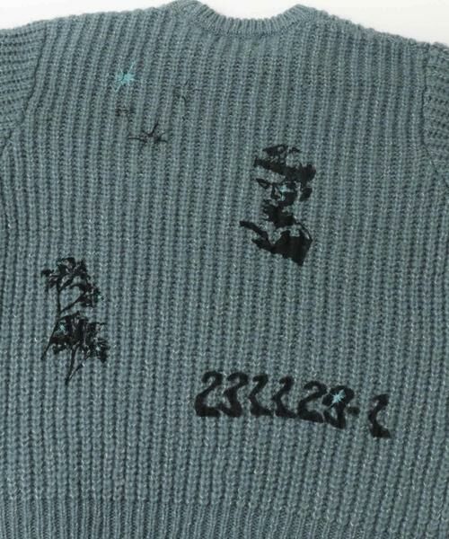 SENSE OF PLACE by URBAN RESEARCH / センスオブプレイス バイ アーバンリサーチ ニット・セーター | グラフィックプリントルーズクルーネックニット | 詳細9