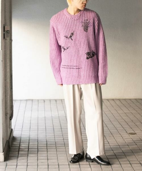 SENSE OF PLACE by URBAN RESEARCH / センスオブプレイス バイ アーバンリサーチ ニット・セーター | グラフィックプリントルーズクルーネックニット | 詳細15