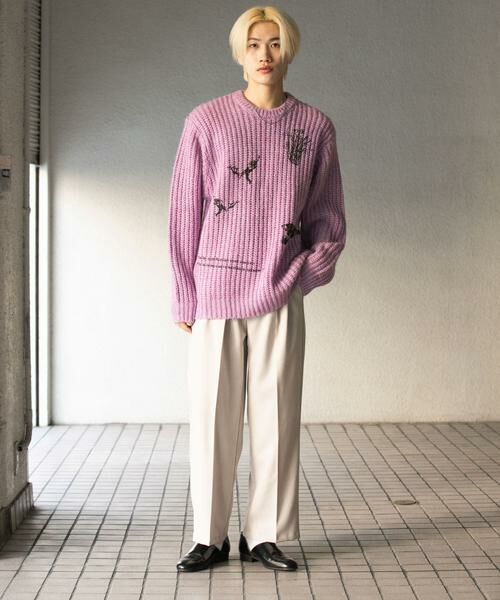 SENSE OF PLACE by URBAN RESEARCH / センスオブプレイス バイ アーバンリサーチ ニット・セーター | グラフィックプリントルーズクルーネックニット | 詳細16