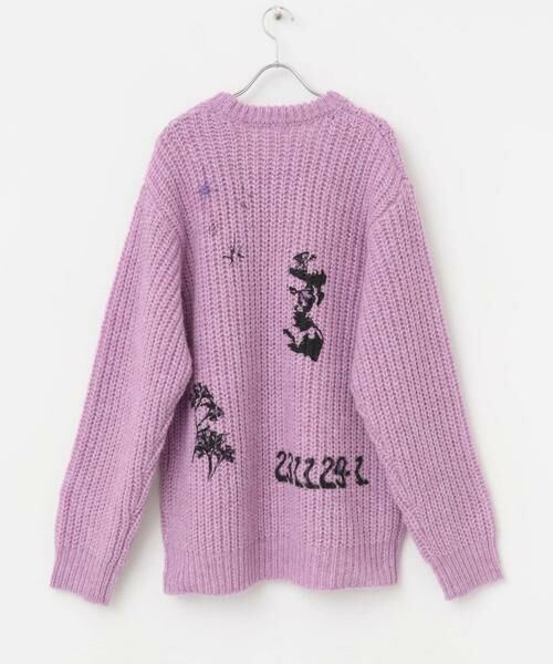 SENSE OF PLACE by URBAN RESEARCH / センスオブプレイス バイ アーバンリサーチ ニット・セーター | グラフィックプリントルーズクルーネックニット | 詳細18