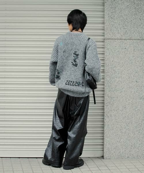 SENSE OF PLACE by URBAN RESEARCH / センスオブプレイス バイ アーバンリサーチ ニット・セーター | グラフィックプリントルーズクルーネックニット | 詳細29