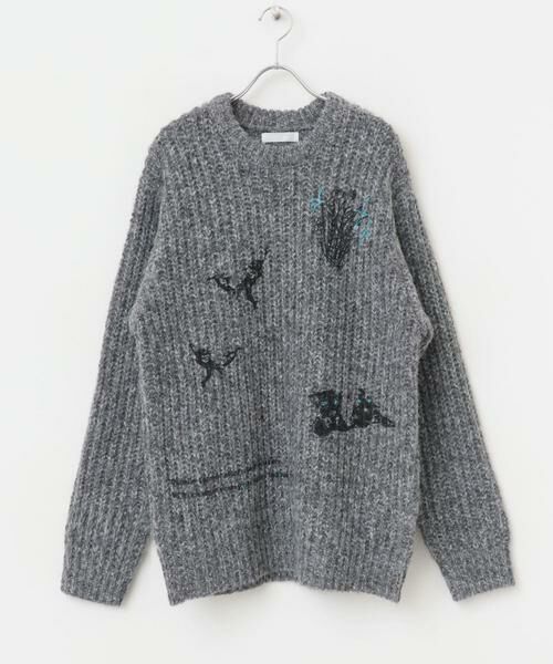 SENSE OF PLACE by URBAN RESEARCH / センスオブプレイス バイ アーバンリサーチ ニット・セーター | グラフィックプリントルーズクルーネックニット | 詳細30