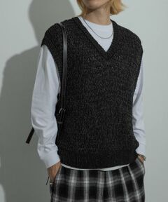 SENSE OF PLACE by URBAN RESEARCH / センスオブプレイス バイ アーバンリサーチ ニット・セーター | ミックスヤーンニットベスト