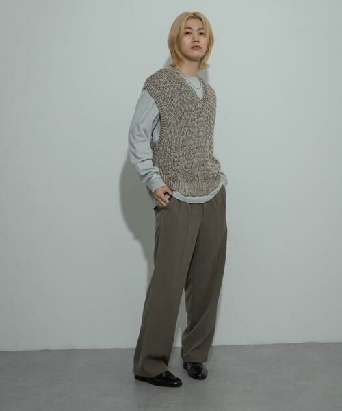 SENSE OF PLACE by URBAN RESEARCH / センスオブプレイス バイ アーバンリサーチ ニット・セーター | ミックスヤーンニットベスト | 詳細6