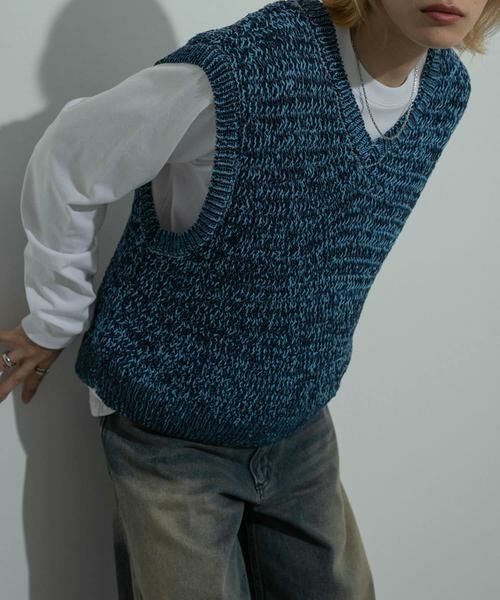 SENSE OF PLACE by URBAN RESEARCH / センスオブプレイス バイ アーバンリサーチ ニット・セーター | ミックスヤーンニットベスト | 詳細12