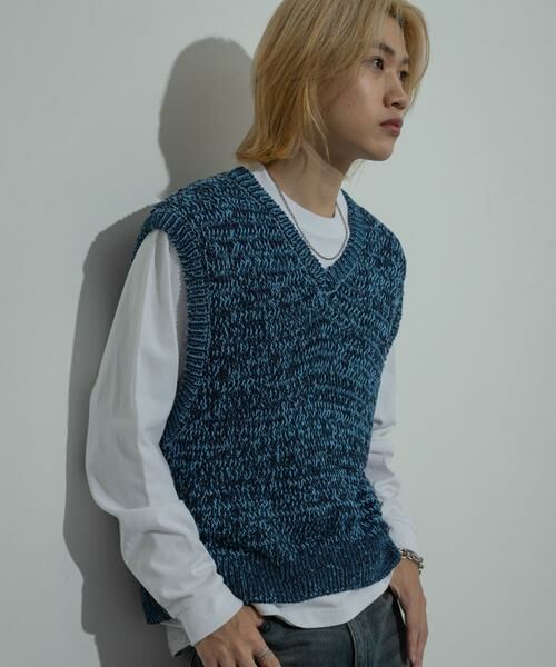 SENSE OF PLACE by URBAN RESEARCH / センスオブプレイス バイ アーバンリサーチ ニット・セーター | ミックスヤーンニットベスト | 詳細14