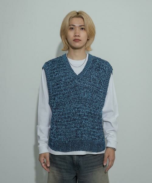 SENSE OF PLACE by URBAN RESEARCH / センスオブプレイス バイ アーバンリサーチ ニット・セーター | ミックスヤーンニットベスト | 詳細17