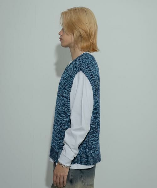 SENSE OF PLACE by URBAN RESEARCH / センスオブプレイス バイ アーバンリサーチ ニット・セーター | ミックスヤーンニットベスト | 詳細18