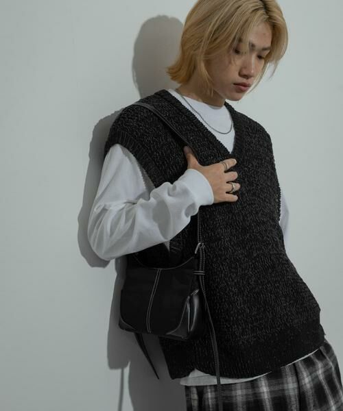 SENSE OF PLACE by URBAN RESEARCH / センスオブプレイス バイ アーバンリサーチ ニット・セーター | ミックスヤーンニットベスト | 詳細27