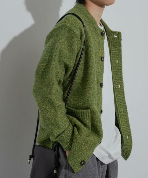 SENSE OF PLACE by URBAN RESEARCH / センスオブプレイス バイ アーバンリサーチ カーディガン・ボレロ | 『洗濯可』ミックスメランジクルーネックカーディガン | 詳細1
