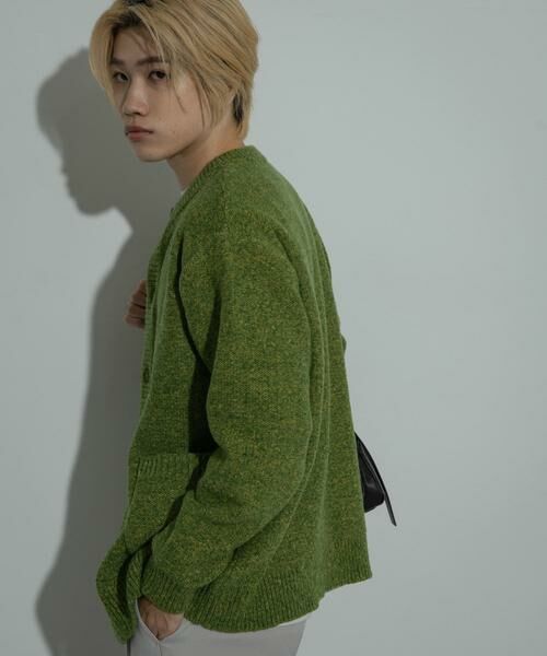 SENSE OF PLACE by URBAN RESEARCH / センスオブプレイス バイ アーバンリサーチ カーディガン・ボレロ | 『洗濯可』ミックスメランジクルーネックカーディガン | 詳細10