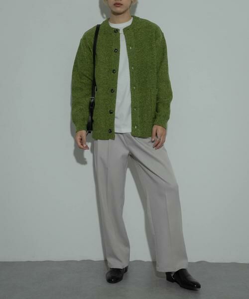 SENSE OF PLACE by URBAN RESEARCH / センスオブプレイス バイ アーバンリサーチ カーディガン・ボレロ | 『洗濯可』ミックスメランジクルーネックカーディガン | 詳細11
