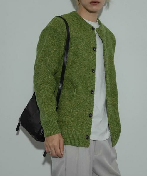 SENSE OF PLACE by URBAN RESEARCH / センスオブプレイス バイ アーバンリサーチ カーディガン・ボレロ | 『洗濯可』ミックスメランジクルーネックカーディガン | 詳細8