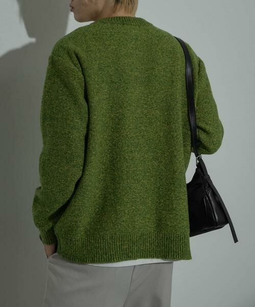SENSE OF PLACE by URBAN RESEARCH / センスオブプレイス バイ アーバンリサーチ カーディガン・ボレロ | 『洗濯可』ミックスメランジクルーネックカーディガン | 詳細9
