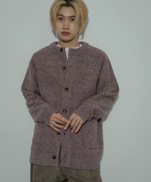 SENSE OF PLACE by URBAN RESEARCH / センスオブプレイス バイ アーバンリサーチ カーディガン・ボレロ | 『洗濯可』ミックスメランジクルーネックカーディガン | 詳細24