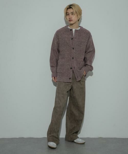 SENSE OF PLACE by URBAN RESEARCH / センスオブプレイス バイ アーバンリサーチ カーディガン・ボレロ | 『洗濯可』ミックスメランジクルーネックカーディガン | 詳細25