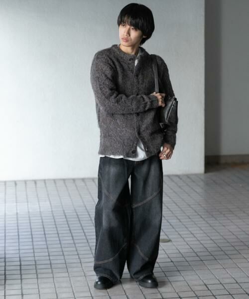 SENSE OF PLACE by URBAN RESEARCH / センスオブプレイス バイ アーバンリサーチ カーディガン・ボレロ | ブークレシャギークルーネックカーディガン | 詳細12