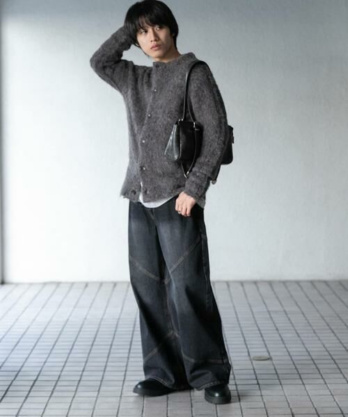 SENSE OF PLACE by URBAN RESEARCH / センスオブプレイス バイ アーバンリサーチ カーディガン・ボレロ | ブークレシャギークルーネックカーディガン | 詳細13