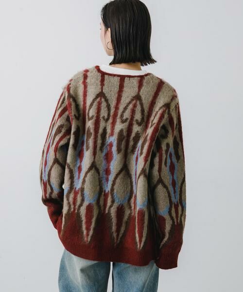 SENSE OF PLACE by URBAN RESEARCH / センスオブプレイス バイ アーバンリサーチ カーディガン・ボレロ | 『ユニセックス』モヘアライクVネックカーディガン | 詳細2