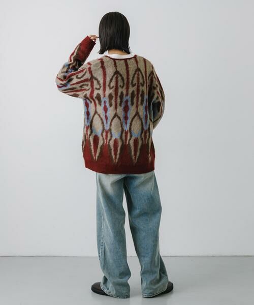 SENSE OF PLACE by URBAN RESEARCH / センスオブプレイス バイ アーバンリサーチ カーディガン・ボレロ | 『ユニセックス』モヘアライクVネックカーディガン | 詳細4