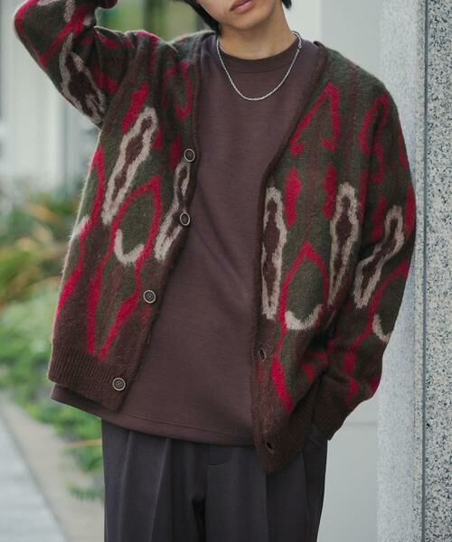 SENSE OF PLACE by URBAN RESEARCH / センスオブプレイス バイ アーバンリサーチ カーディガン・ボレロ | 『ユニセックス』モヘアライクVネックカーディガン | 詳細16