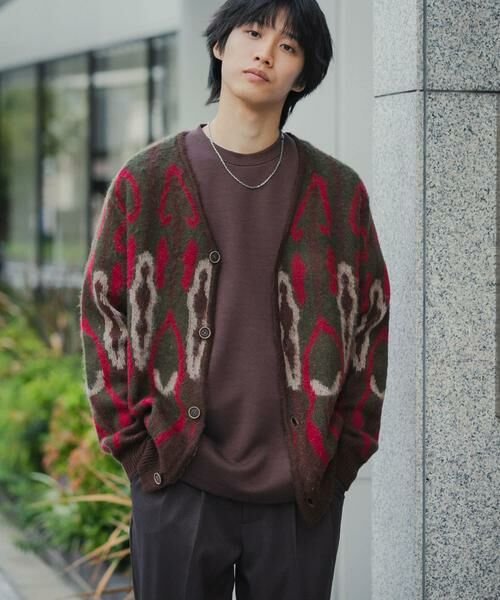 SENSE OF PLACE by URBAN RESEARCH / センスオブプレイス バイ アーバンリサーチ カーディガン・ボレロ | 『ユニセックス』モヘアライクVネックカーディガン | 詳細17
