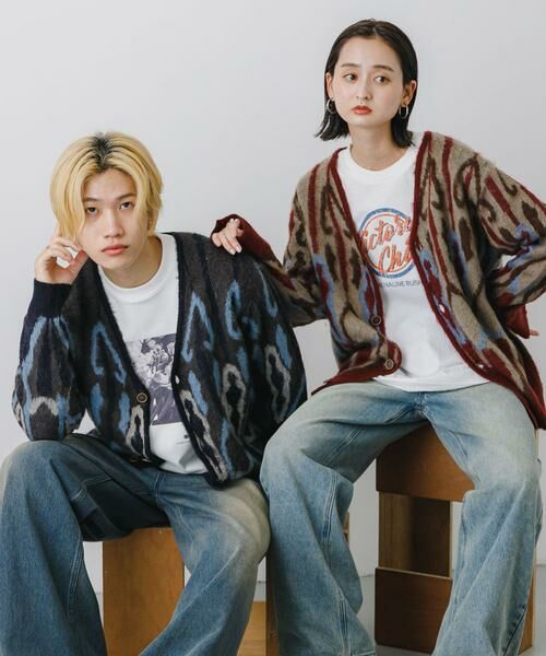 SENSE OF PLACE by URBAN RESEARCH / センスオブプレイス バイ アーバンリサーチ カーディガン・ボレロ | 『ユニセックス』モヘアライクVネックカーディガン | 詳細30