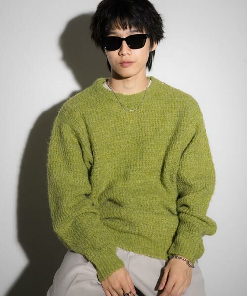 SENSE OF PLACE by URBAN RESEARCH / センスオブプレイス バイ アーバンリサーチ ニット・セーター | 『ユニセックス』ローゲージカラーニット | 詳細24