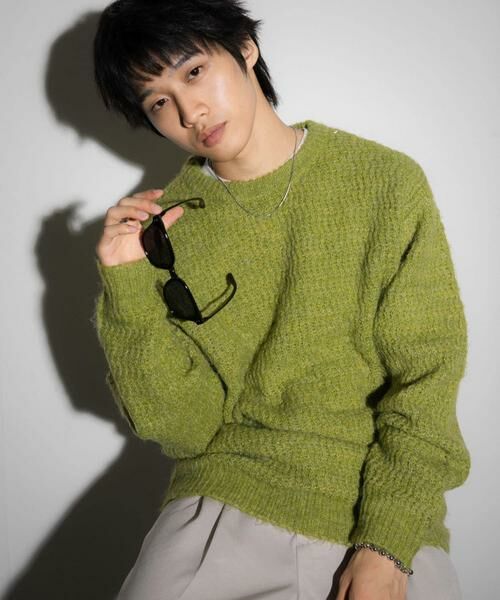 SENSE OF PLACE by URBAN RESEARCH / センスオブプレイス バイ アーバンリサーチ ニット・セーター | 『ユニセックス』ローゲージカラーニット | 詳細26