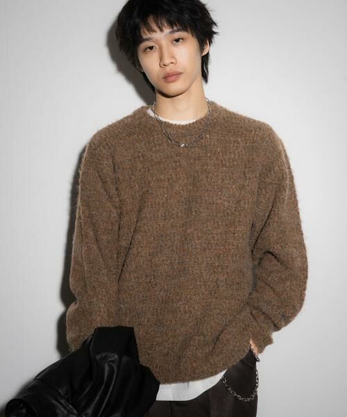 SENSE OF PLACE by URBAN RESEARCH/センスオブプレイス バイ アーバンリサーチ 『ユニセックス』ローゲージカラーニット ブラウン M