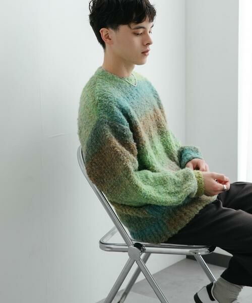 SENSE OF PLACE by URBAN RESEARCH / センスオブプレイス バイ アーバンリサーチ ニット・セーター | 『ユニセックス』ブークレグラデーションニット | 詳細11