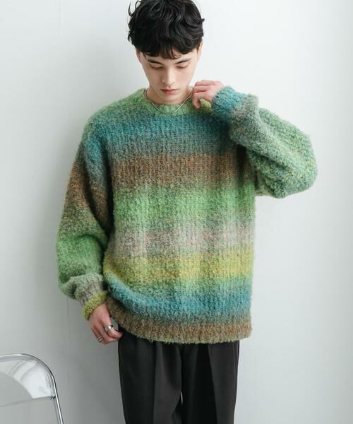 SENSE OF PLACE by URBAN RESEARCH / センスオブプレイス バイ アーバンリサーチ ニット・セーター | 『ユニセックス』ブークレグラデーションニット | 詳細12
