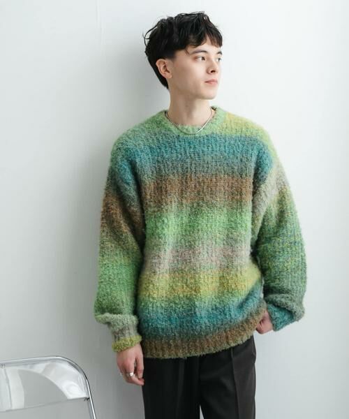 SENSE OF PLACE by URBAN RESEARCH / センスオブプレイス バイ アーバンリサーチ ニット・セーター | 『ユニセックス』ブークレグラデーションニット | 詳細13