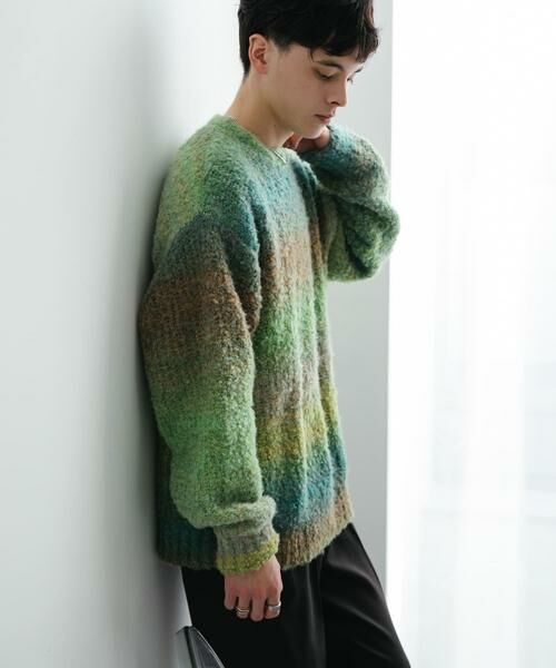 SENSE OF PLACE by URBAN RESEARCH / センスオブプレイス バイ アーバンリサーチ ニット・セーター | 『ユニセックス』ブークレグラデーションニット | 詳細14