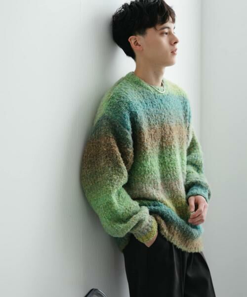 SENSE OF PLACE by URBAN RESEARCH / センスオブプレイス バイ アーバンリサーチ ニット・セーター | 『ユニセックス』ブークレグラデーションニット | 詳細15