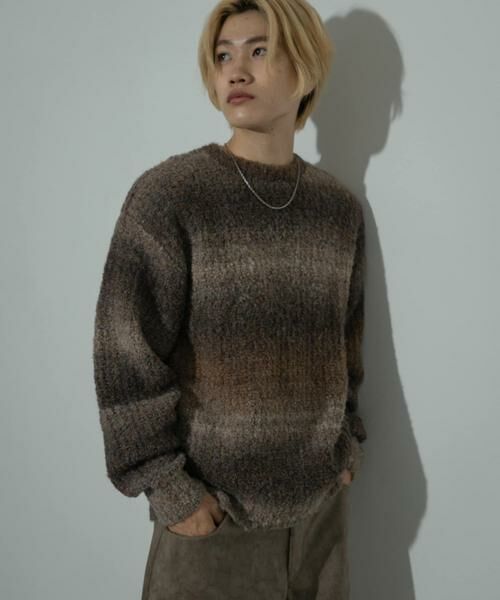 SENSE OF PLACE by URBAN RESEARCH / センスオブプレイス バイ アーバンリサーチ ニット・セーター | 『ユニセックス』ブークレグラデーションニット | 詳細30