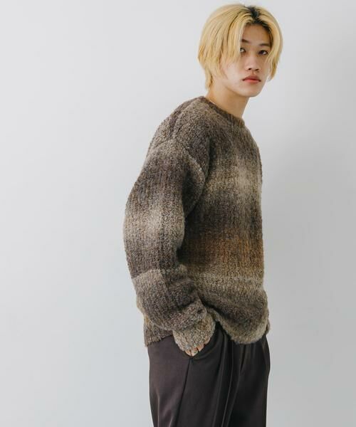 SENSE OF PLACE by URBAN RESEARCH / センスオブプレイス バイ アーバンリサーチ ニット・セーター | 『ユニセックス』ブークレグラデーションニット | 詳細25