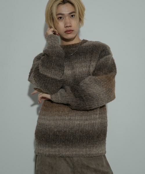 SENSE OF PLACE by URBAN RESEARCH / センスオブプレイス バイ アーバンリサーチ ニット・セーター | 『ユニセックス』ブークレグラデーションニット | 詳細27