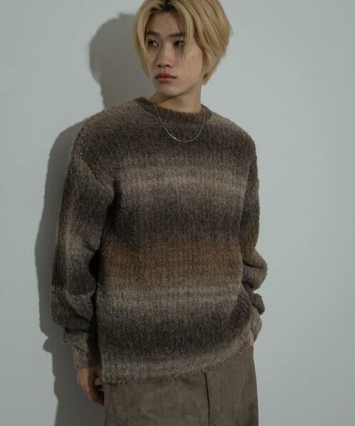 SENSE OF PLACE by URBAN RESEARCH / センスオブプレイス バイ アーバンリサーチ ニット・セーター | 『ユニセックス』ブークレグラデーションニット | 詳細29