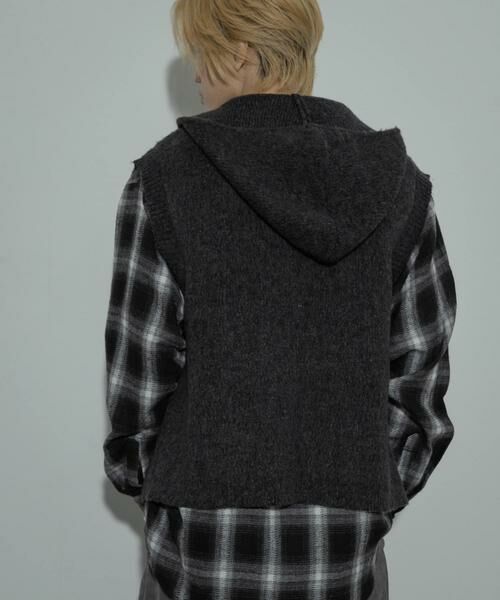 SENSE OF PLACE by URBAN RESEARCH / センスオブプレイス バイ アーバンリサーチ ベスト | 『洗濯可』シャギーフーディーベスト | 詳細10