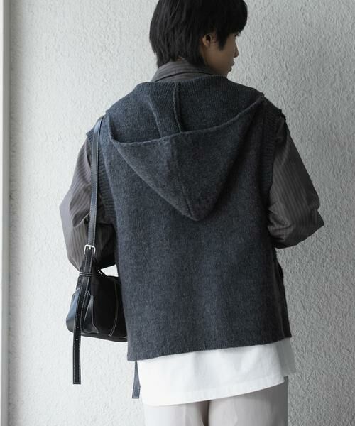 SENSE OF PLACE by URBAN RESEARCH / センスオブプレイス バイ アーバンリサーチ ベスト | 『洗濯可』シャギーフーディーベスト | 詳細3