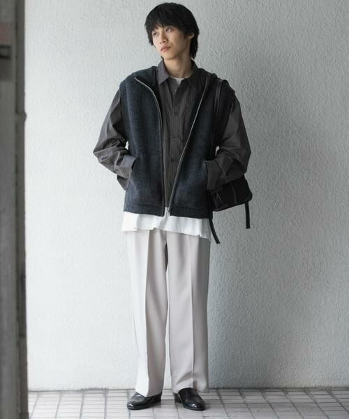 SENSE OF PLACE by URBAN RESEARCH / センスオブプレイス バイ アーバンリサーチ ベスト | 『洗濯可』シャギーフーディーベスト | 詳細4