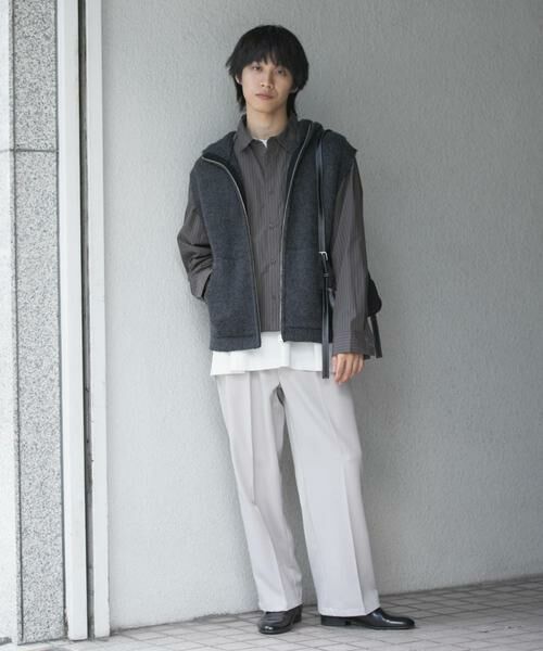 SENSE OF PLACE by URBAN RESEARCH / センスオブプレイス バイ アーバンリサーチ ベスト | 『洗濯可』シャギーフーディーベスト | 詳細5