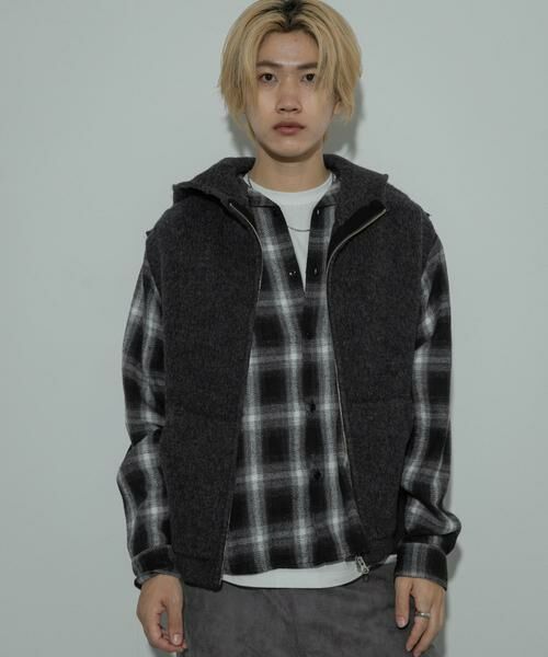 SENSE OF PLACE by URBAN RESEARCH / センスオブプレイス バイ アーバンリサーチ ベスト | 『洗濯可』シャギーフーディーベスト | 詳細8