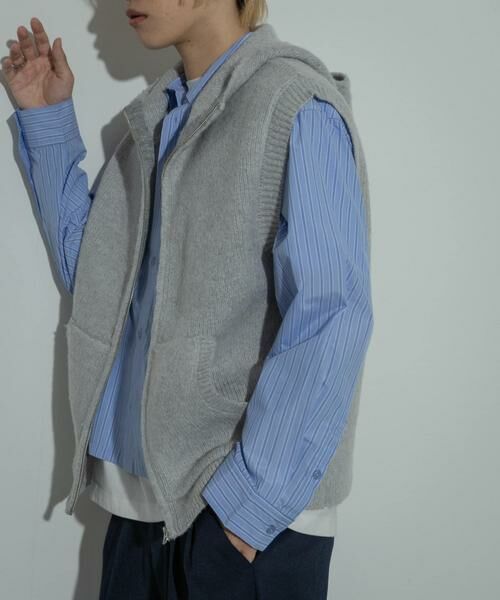 SENSE OF PLACE by URBAN RESEARCH / センスオブプレイス バイ アーバンリサーチ ベスト | 『洗濯可』シャギーフーディーベスト | 詳細21